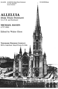 Alleluia from Timete Dominum SATB choral sheet music cover